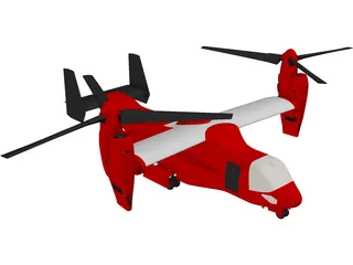 Bell-Boeing V-22 Osprey 3D Model preview