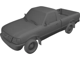 Ford Ranger Pickup (1998) 3D Model preview