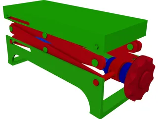 Lab Scissor Jack 3D Model preview