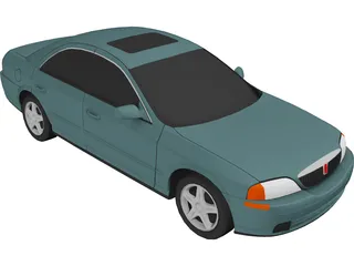 Lincoln LS (2000) 3D Model preview