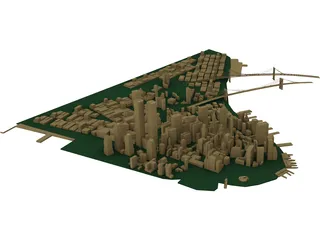 City Manhattan 3D Model preview