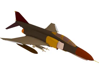F-4E Phantom 3D Model preview