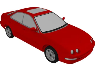 Honda [Acura] Integra Sedan [+Interior] (1994) 3D Model preview