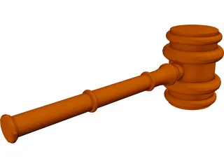Gavel 3D Model preview