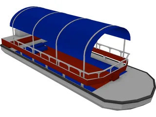 Taxi Boat 3D Model preview