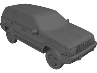 Jeep Grand Cherokee (1994) 3D Model preview