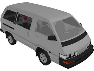 Toyota Van (1987) 3D Model preview