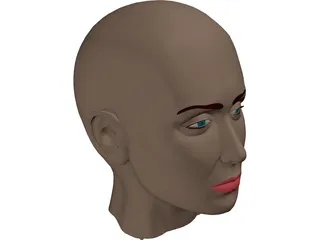 Head Female 3D Model preview