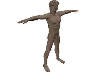 Man David 3D Model preview