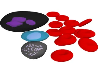 Blood Cells 3D Model preview