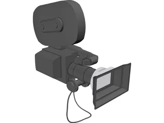 Movie Camera 3D Model preview