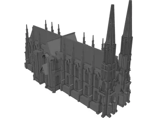 Cathedral Saint Patricks 3D Model preview