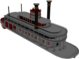 Paddle Boat 3D Model preview