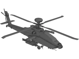 Boeing AH-64 Apache 3D Model preview