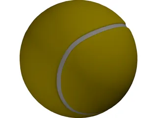 Tennis Ball 3D Model preview