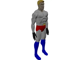 Superhero 3D Model preview