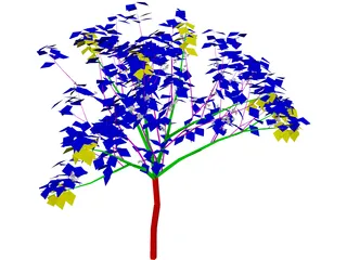 Apricot Tree 3D Model preview