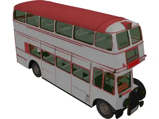 Bus London 3D Model preview