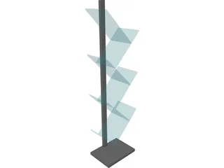 Broucher Rack 3D Model preview