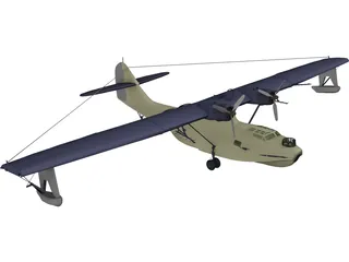 Consolidated PBY-5 Catalina 3D Model preview