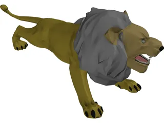 Lion 3D Model preview