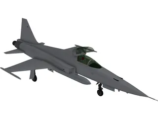 Northrop F-5E Tiger 3D Model preview