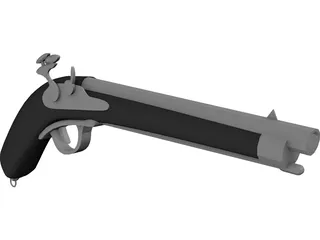 Handgun 3D Model preview