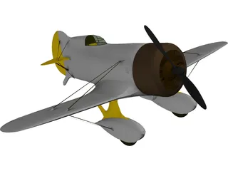 Gee Bee Z Racer 3D Model preview