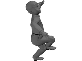 Boy Dancing 3D Model preview