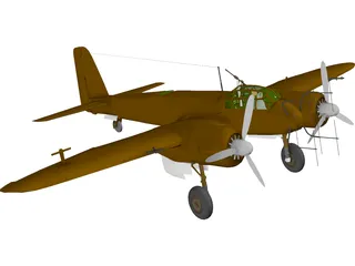 Junkers Ju 88G-1 3D Model preview