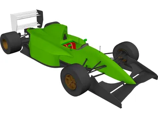 F1 Lotus-Ford 107 3D Model preview