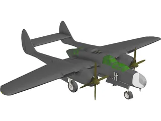Northrop P-61A Black Widow 3D Model preview