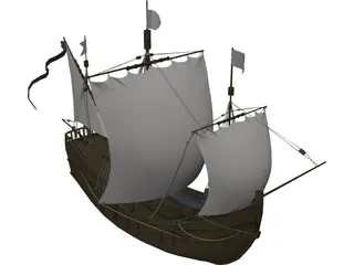 Pinta S.XV 3D Model preview