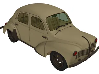 Renault 4CV (1946) 3D Model preview