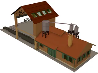 Sawmill 3D Model preview