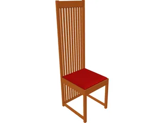 Chair Side 3D Model preview
