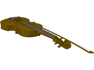 Violin 3D Model preview