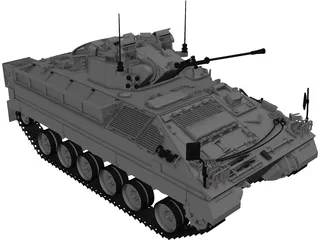 Warrior MCV 3D Model preview