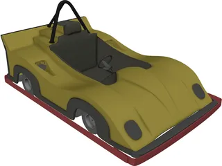Go Kart 3D Model preview