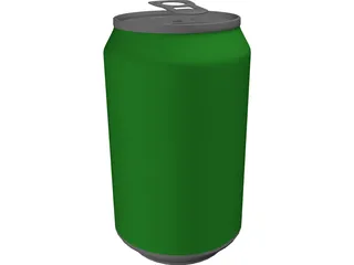 Beer Can 3D Model preview
