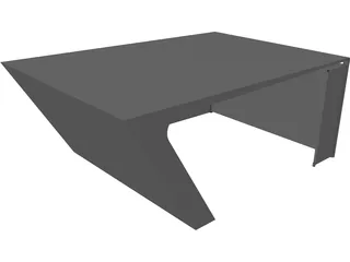 Bus Shelter 3D Model preview
