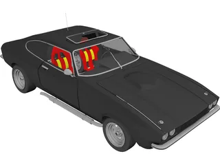 Ford Capri mk3 3D Model preview