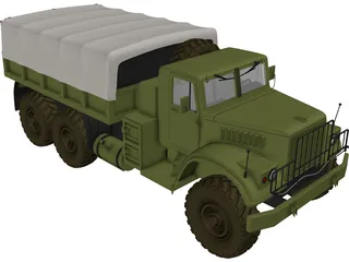 KrAZ 150 3D Model preview
