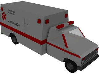 Ambulance 3D Model preview