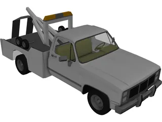 Tow Truck 3D Model preview