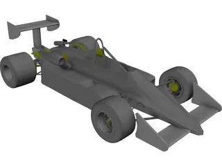 Formula 1 Car 3D Model preview