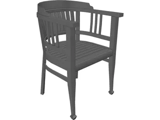 Chair Arm 3D Model preview
