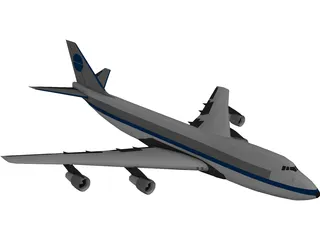 Boeing 747 3D Model preview