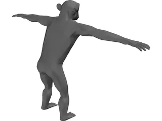 Chimpanzee 3D Model preview