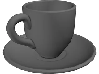 Cup Coffee 3D Model preview